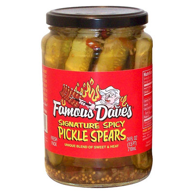 Famous Daves Famous Dave's Signature Spicy Pickle Spears 24 oz
