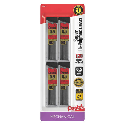 Pentel 4ct 0.5mm Mechanical Pencil Lead Refill