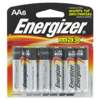 Energizer Max Alkaline Batteries - AA, 6 ct
