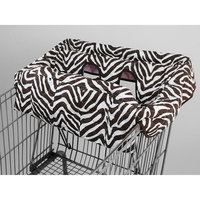 Pam Grace Creations Zebra Shopping Cart Cover (White/Black)