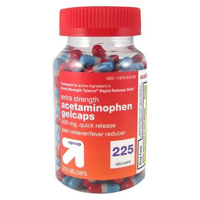 up & up Extra Strength Quick Release Acetaminophen Gelcaps 225-ct.