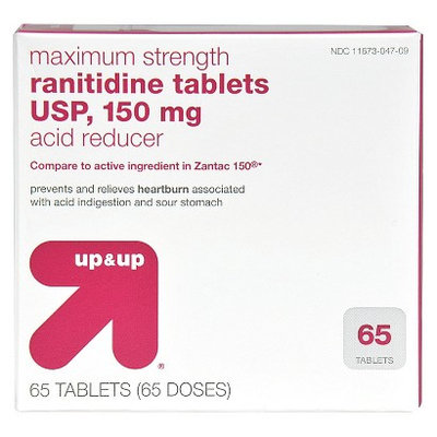 up & up Maximum Strength Acid Reducer Rantidine Tablets 150 mg - 65