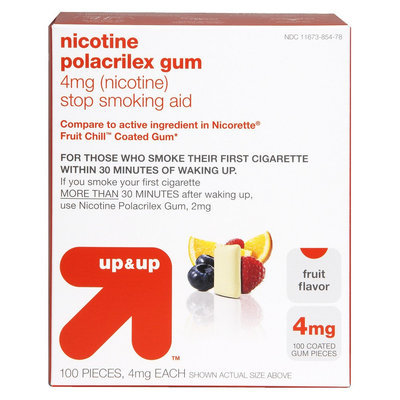 up & up Nicotine Polacrilex 4 mg Fruit Gum- 100 Count