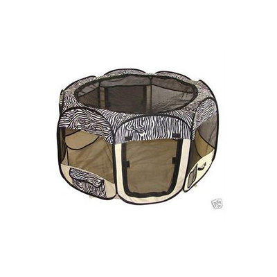 Bestpet Zebra Pet Tent Exercise Pen Playpen Dog Crate S