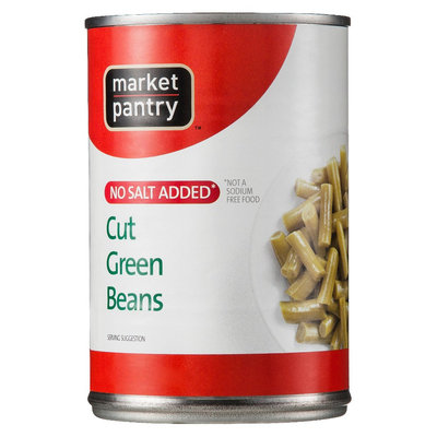 Market Pantry No Salt Added Cut Green Beans 14.5 oz