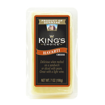 Denmarks Finest King's Choice Danish Havarti Cheese 7 oz