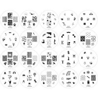 Winstonia 20 pc Nail Art Stamp Stamping Image Plate Set, Manicure Pedicure - First Generation