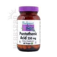 Pantothenic Acid 250mg Bluebonnet 60 Caps