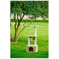 BestPet 42 Beige Cat Tree Condo Scratcher