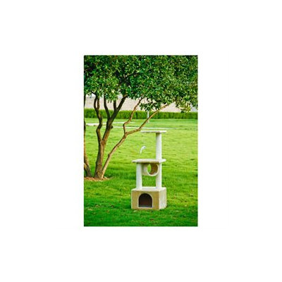 BestPet 42 Beige Cat Tree Condo Scratcher