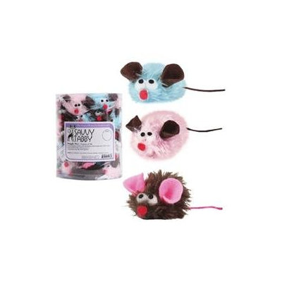 Savvy Tabby Snuggle Mice Canister - 48 Pieces