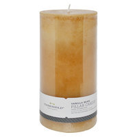 Threshold #153; Tahitian Vanilla Mottled Ivory Hand-Poured Pillar Candle 3