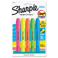 Sharpie Gel Highlighter, Assorted Colors, 5 per Pack