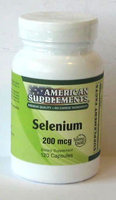 Selenium 200 MCG No Chinese Ingredients American Supplements 120 Caps