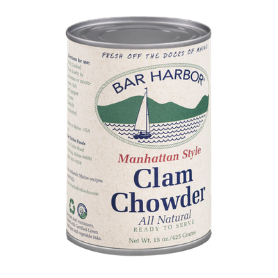 Bar Harbor Clam Chowder Manhattan Style