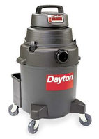 DAYTON 4YE68 Wet/Dry Vacuum, 2 HP, 10 gal, 120V