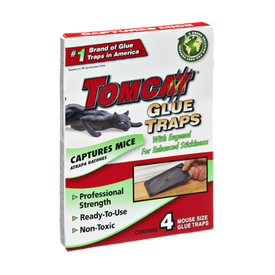 Tomcat Glue Traps Captures Mice - 4 CT