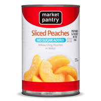 Market Pantry No Sugar Added Sliced Peaches 15 oz