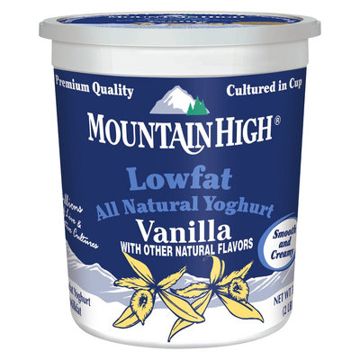 Dean Foods Mountain High All Natural Nowfat Vanilla Yoghurt 32 oz