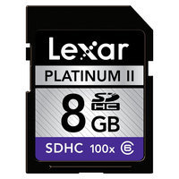 Lexar 100x 8GB Sdhc Memory Card - Black SD8GBT200C