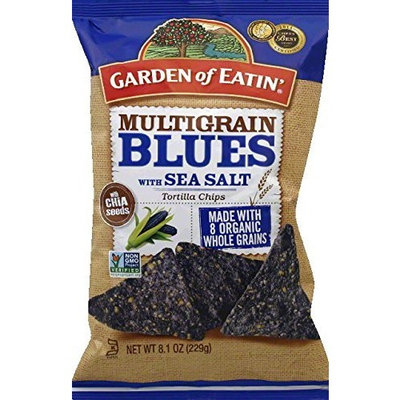 Garden Of Eatin' Garden Of Eatin Organic Multigrain Blues Tortilla Chips, 8.1 Ounce -- 12 per case.