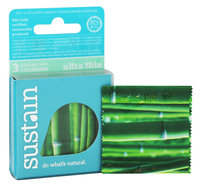 Sustain - Lubricated Latex Ultra-Thin Condoms - 3 Pack