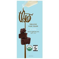 Theo Chocolate 23488 Organic Milk Chocolate 45 Percent Cacao Bar