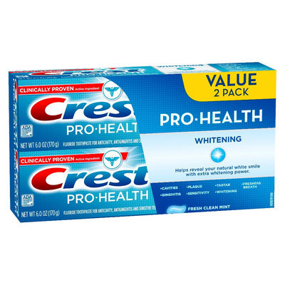 Crest Pro-Health Whitening Toothpaste, Fresh Clean Mint, 12 oz