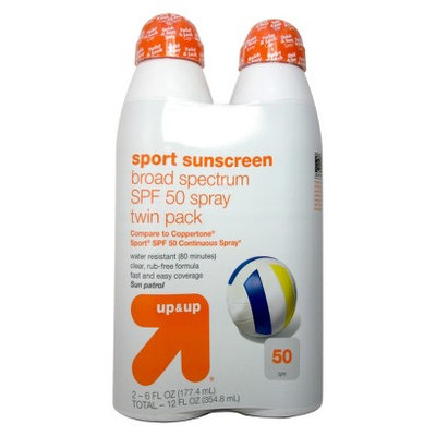 Up & Up Sport Sunscreen Broad Spectrum SPF 50 Twinpack 2-6oz
