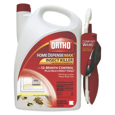 The Scotts Company Insect Killer: Ortho Home Defense MAX Indoor & Perimeter Insect Killer 1.1 Gallon Ready to Use Wand