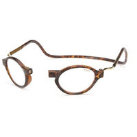 CliC Classic Tortoise Adjustable Front Connect Ready Reader, 2.50