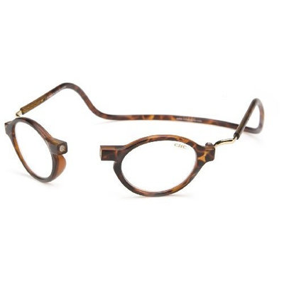 CliC Classic Tortoise Adjustable Front Connect Ready Reader, 2.50