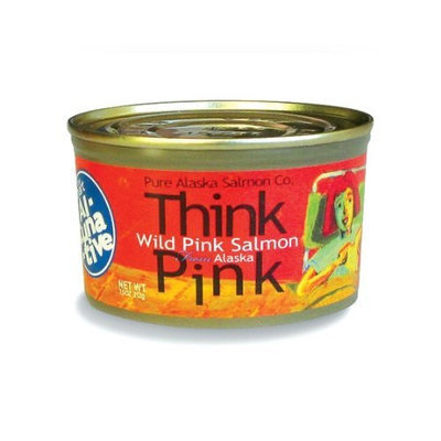 Pure Alaska Salmon Think Pink Wild Alaska Pink Salmon -The Original Smart Al-TUNA-tive!, (12) 7.5 Oz. Cans