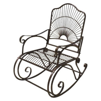 International Caravan Sun Ray Iron Porch Rocker