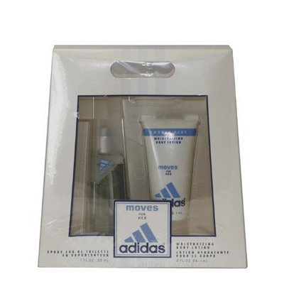 Adidas Moves By Adidas For Women Edt Spray 1 Oz & Body Lotion 2 Oz