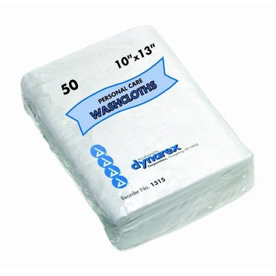 Dynarex Dry Washcloth 10 x 13 Inches, 50 Count (Pack of 5)