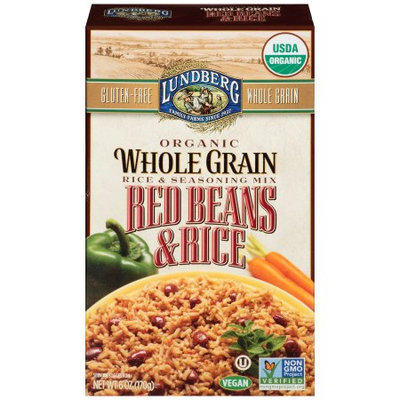 Lundberg Family Farms Whole Grains Red Beans and Rice mix, 6 OZ (Pack of 6)