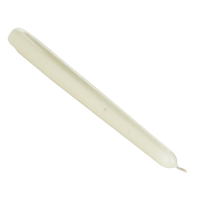 Essential Home 10 Inch Unscented Ivory Taper Candle - dynamic designs