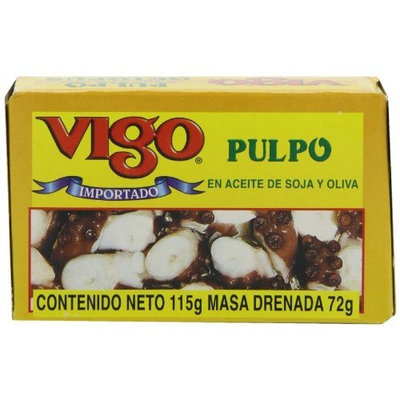 Vigo Octopus in Soy and Olive Oil, 4-Ounce Cans (Pack of 10)