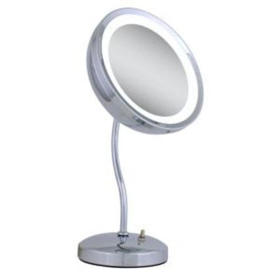 Zadro Lighted 6X S-Neck Vanity Mirror in Chrome-DISCONTINUED