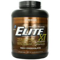 Dymatize Nutrition Elite 12-Hour Protein Powder, Rich Chocolate, 4.433 Pound