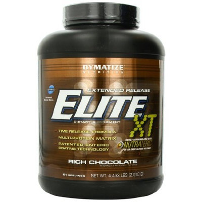 Dymatize Nutrition Elite 12-Hour Protein Powder, Rich Chocolate, 4.433 Pound
