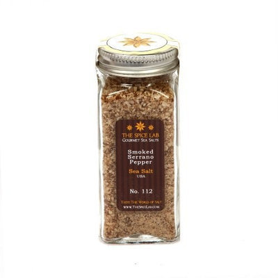 The Spice Lab Smoked Serrano Pepper, Sea Salt, USA (Pack of 4)
