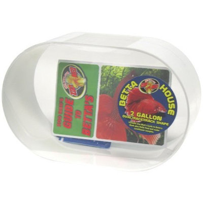Zoo Med Betta House 2 Gallon Oval Racetrack White