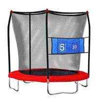 Skywalker Trampoline Skywalker Round Kids Trampoline Jump-N-Toss with Enclosure - 8'