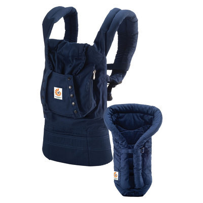 Ergo Baby BCII12TOMNL, Bundle of Joy Organic Carrier and Insert - Navy