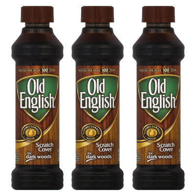 OLD English Dark Scratch Cover (Oil), 8 Ounces, 3 Pack