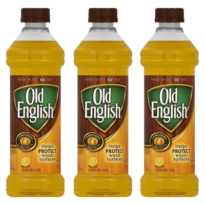OLD English Polish (Oil) - Lemon, 16 Ounces, 3 Pack
