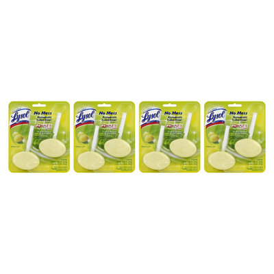 Lysol No Mess Automatic Toilet Bowl Cleaner - Citrus, 5.64 Ounces, 4 Pack