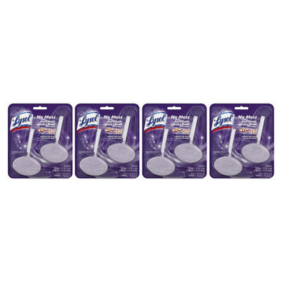 Lysol No Mess Automatic Toilet Bowl Cleaner - Lavender, 5.64 Ounces, 4 Pack